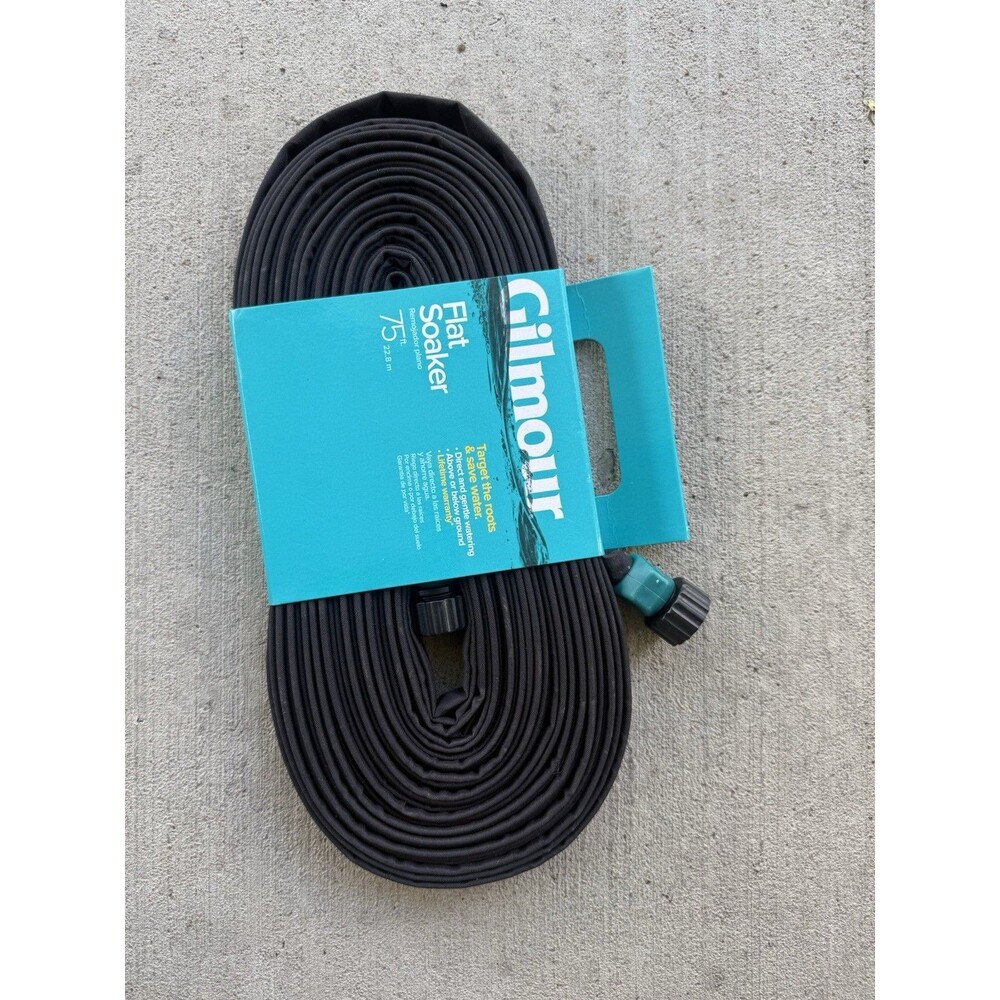 Soaker Water House with Cloth Cover - 75 ft - Vinyl - Black